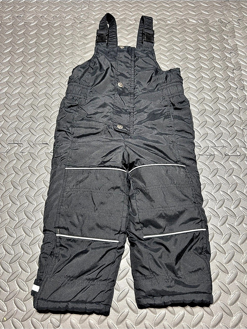 Hanna Andersson Kids Black Snow Bib Overalls